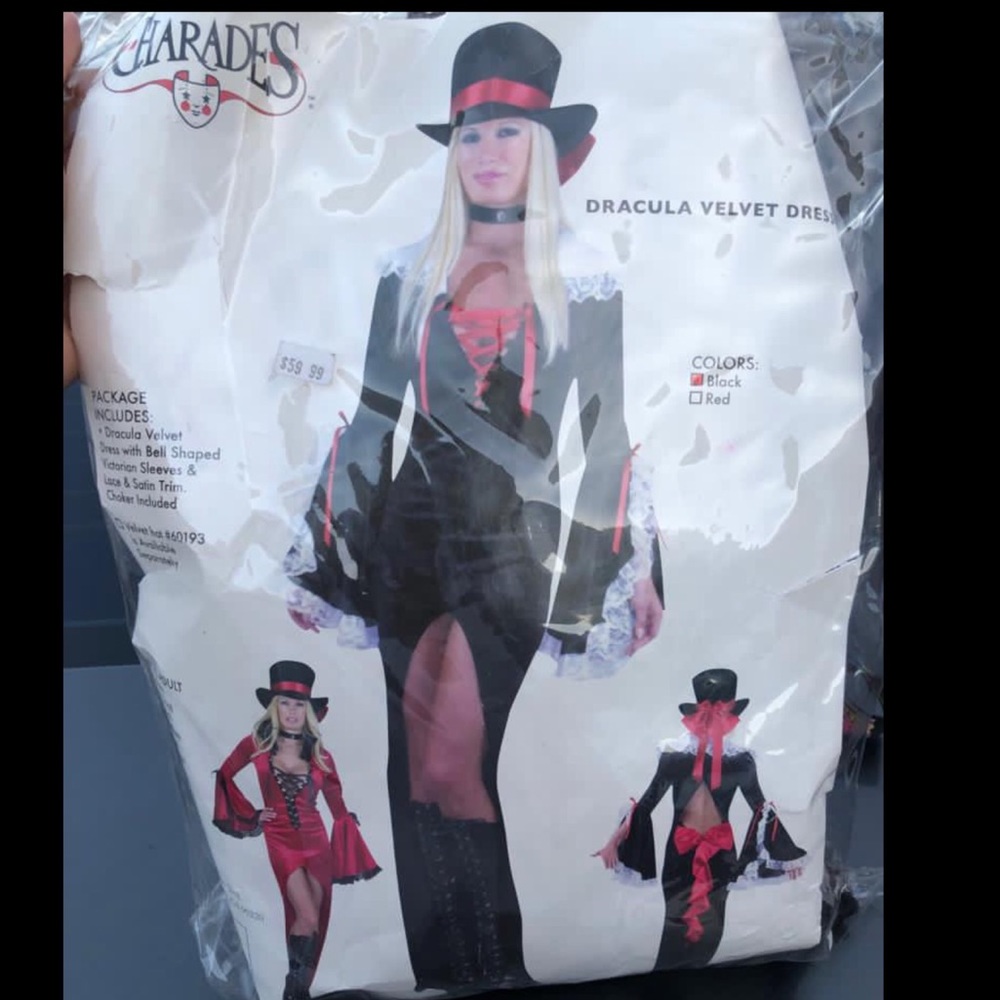 Sexy Dracula Costume , size adult medium